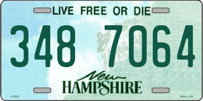 NH license plate 3487064