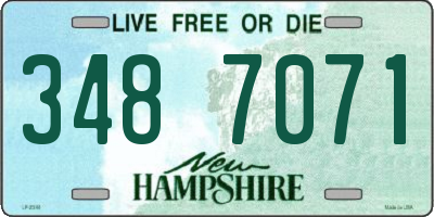 NH license plate 3487071