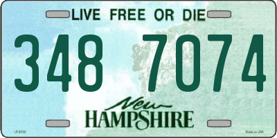NH license plate 3487074