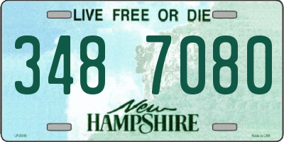 NH license plate 3487080