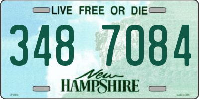 NH license plate 3487084