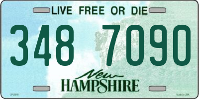 NH license plate 3487090