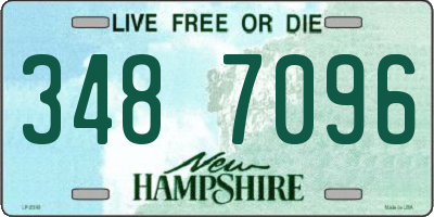 NH license plate 3487096