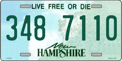 NH license plate 3487110