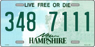 NH license plate 3487111