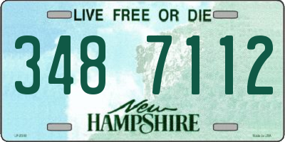 NH license plate 3487112