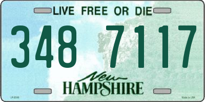 NH license plate 3487117