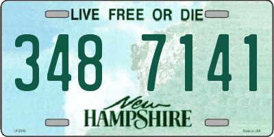 NH license plate 3487141