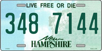 NH license plate 3487144