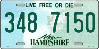 NH license plate 3487150