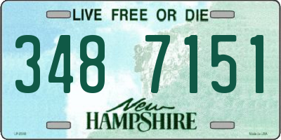 NH license plate 3487151