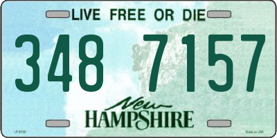 NH license plate 3487157