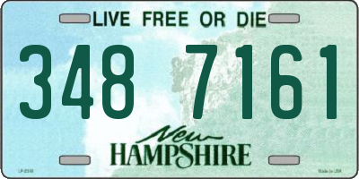 NH license plate 3487161