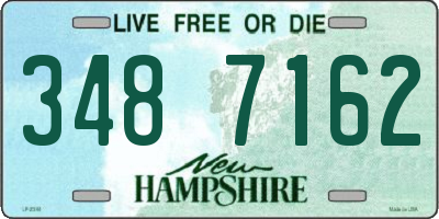NH license plate 3487162