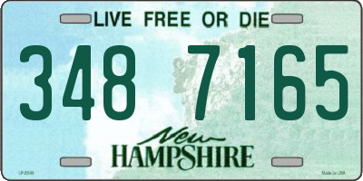 NH license plate 3487165