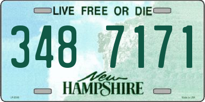 NH license plate 3487171