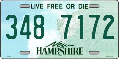 NH license plate 3487172