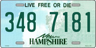 NH license plate 3487181