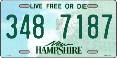 NH license plate 3487187