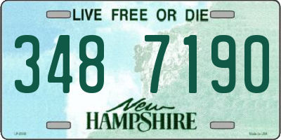 NH license plate 3487190