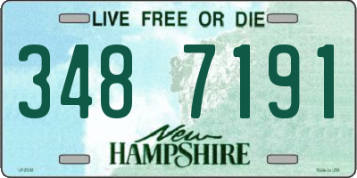NH license plate 3487191