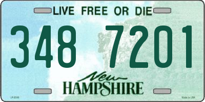NH license plate 3487201