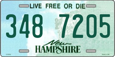 NH license plate 3487205