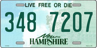 NH license plate 3487207
