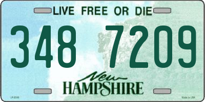 NH license plate 3487209