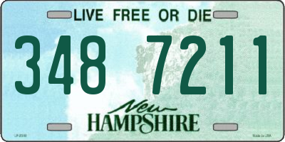 NH license plate 3487211