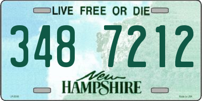 NH license plate 3487212