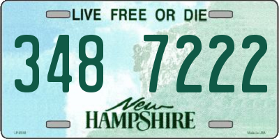 NH license plate 3487222