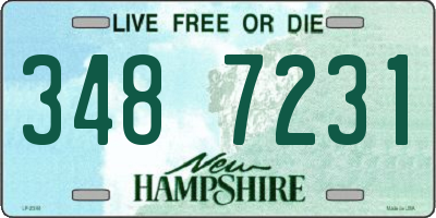 NH license plate 3487231