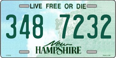 NH license plate 3487232