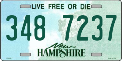 NH license plate 3487237