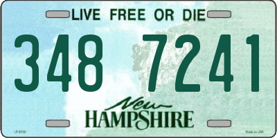 NH license plate 3487241