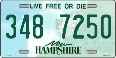 NH license plate 3487250