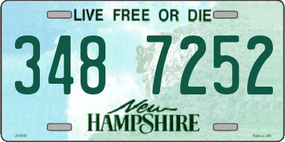 NH license plate 3487252