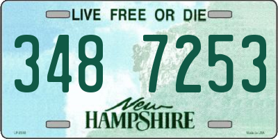 NH license plate 3487253