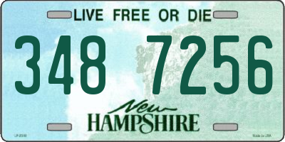 NH license plate 3487256