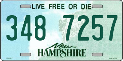 NH license plate 3487257