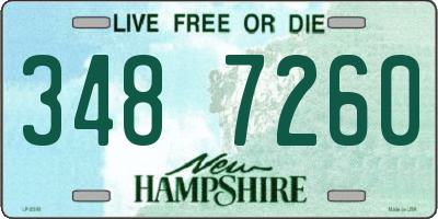 NH license plate 3487260