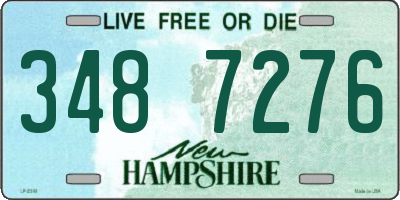 NH license plate 3487276