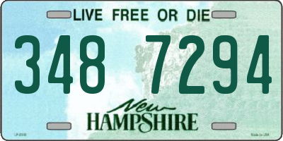 NH license plate 3487294