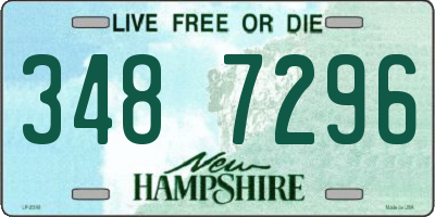 NH license plate 3487296