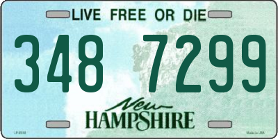 NH license plate 3487299