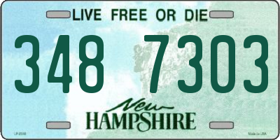 NH license plate 3487303