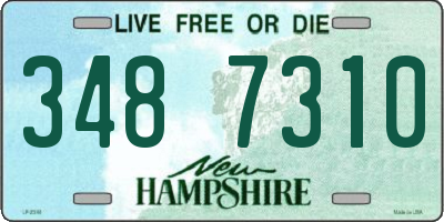NH license plate 3487310