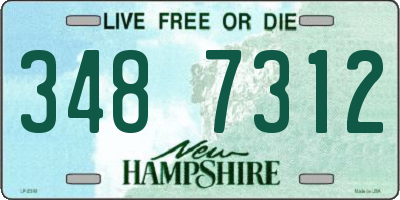 NH license plate 3487312