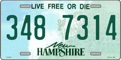 NH license plate 3487314